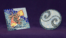 dessous de plat mer mosaique emaux briare