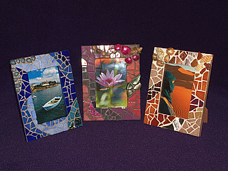 cadres photos mosaque pate de verre briare